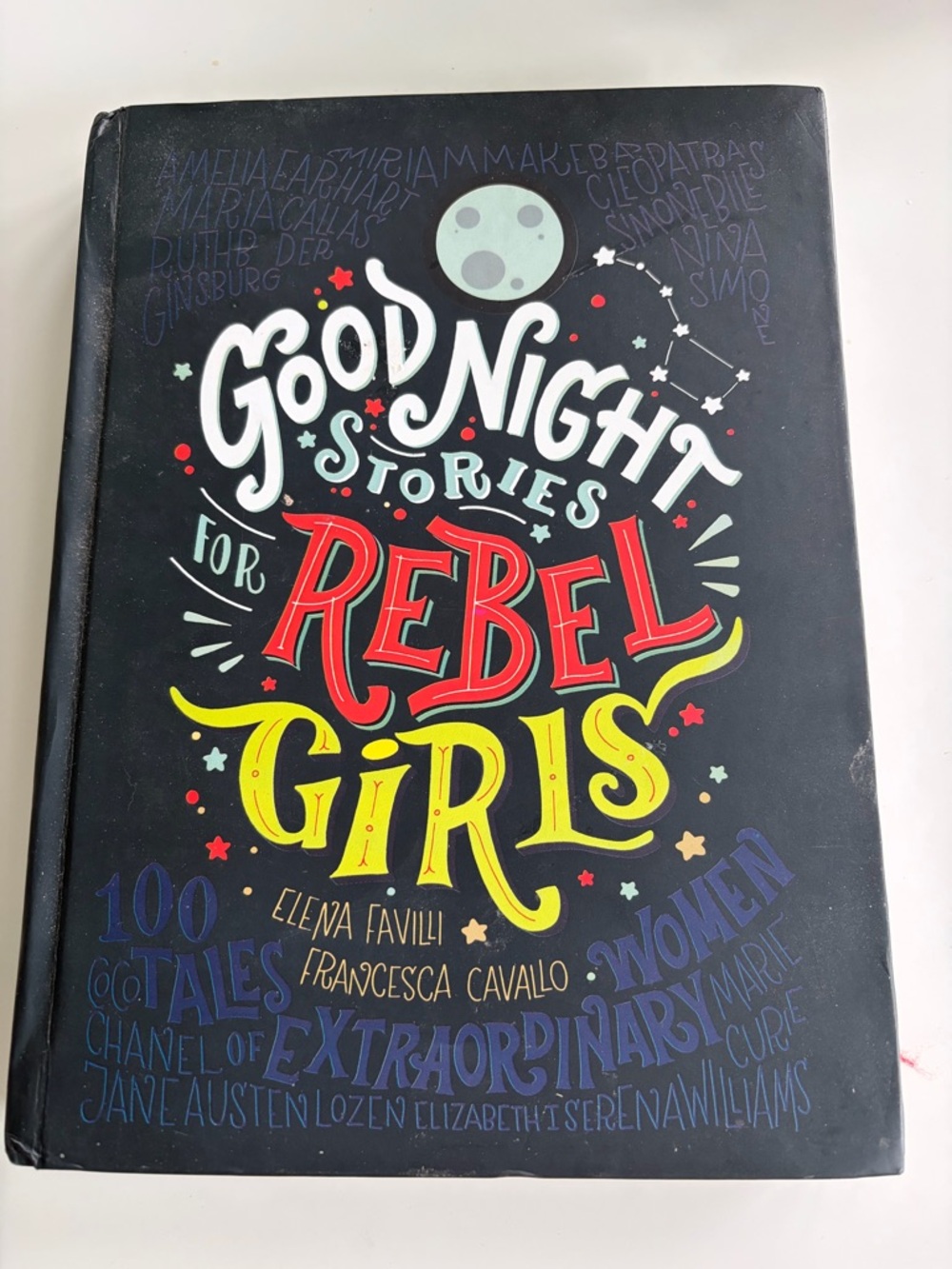 Good Night Stories for Rebel Girls Hardcover Book - Black, Red, Yellow